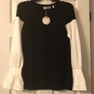 Black & White Top (NWT) - Patrizia Luca